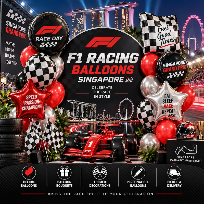 f1 racing balloons singapore